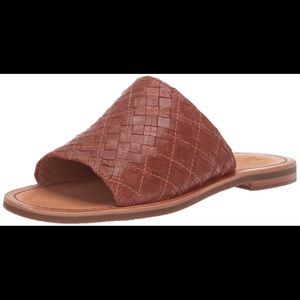 Frye Robin Woven slide sandals NIB